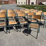 Set of 25 old Mullca school chairs model 510.