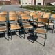 Set of 25 old Mullca school chairs model 510.
