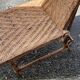 Rattan garden deckchair half XXth