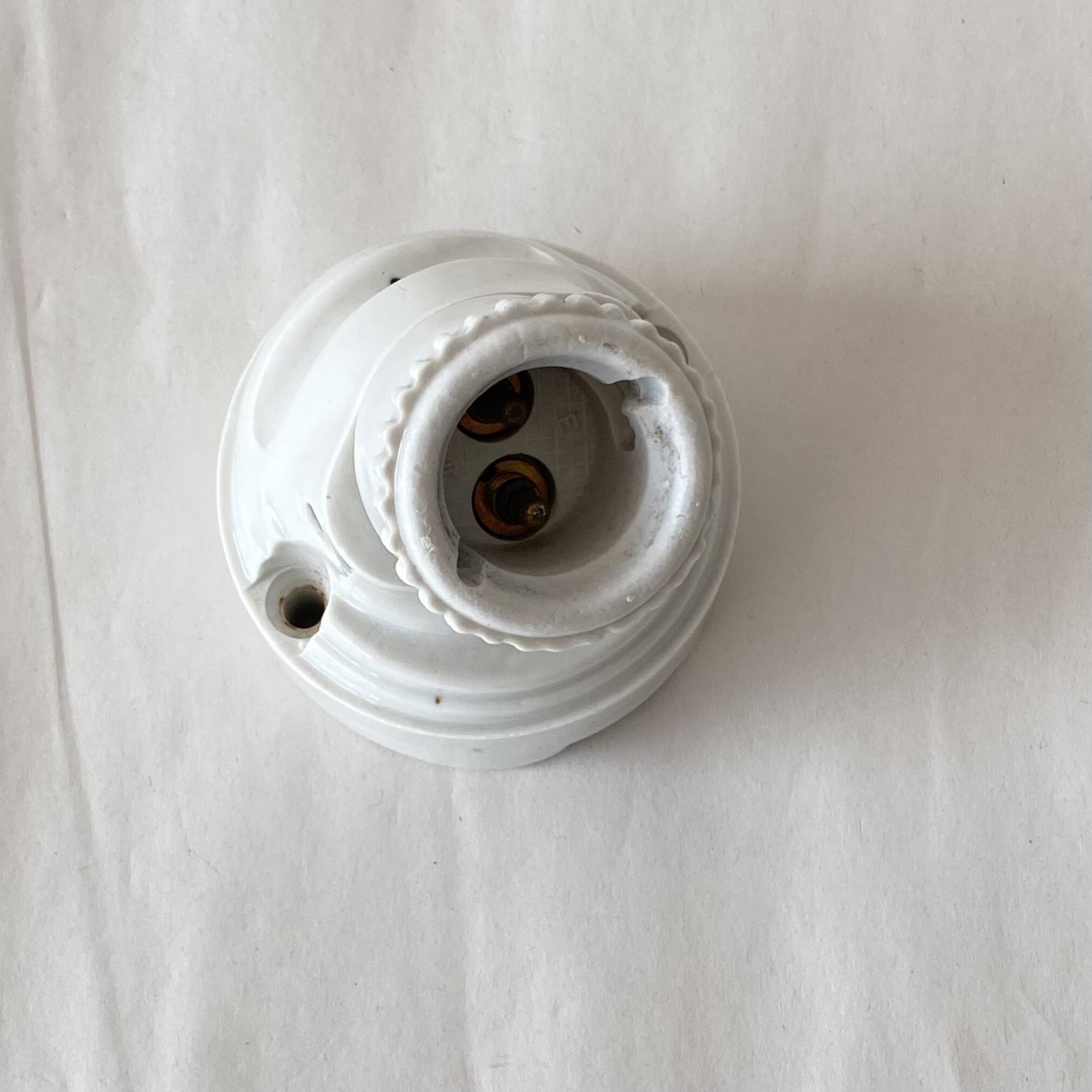 Ceramic wall light porcelain garage workshop antique lighting fixture