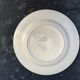 6 dessert plates in white earthenware and green edging Digoin Sarreguemines vintage
