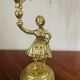Pair of candelabra Candle holders Antique in gilded bronze style
