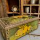 Old lithographed metal box