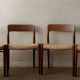 Vintage Danish Teak Dining Chairs Model 75 Niels O. Møller 1950s Set of 4