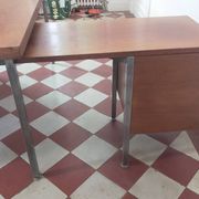 Bureau à caisson amovible dans le goût de Florence Knoll