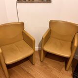Lot of 2 Tecno Spa S148 Armchairs by Eugenio Gerli