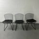 Set 3 chaises Bertoia Knoll International circa 1960