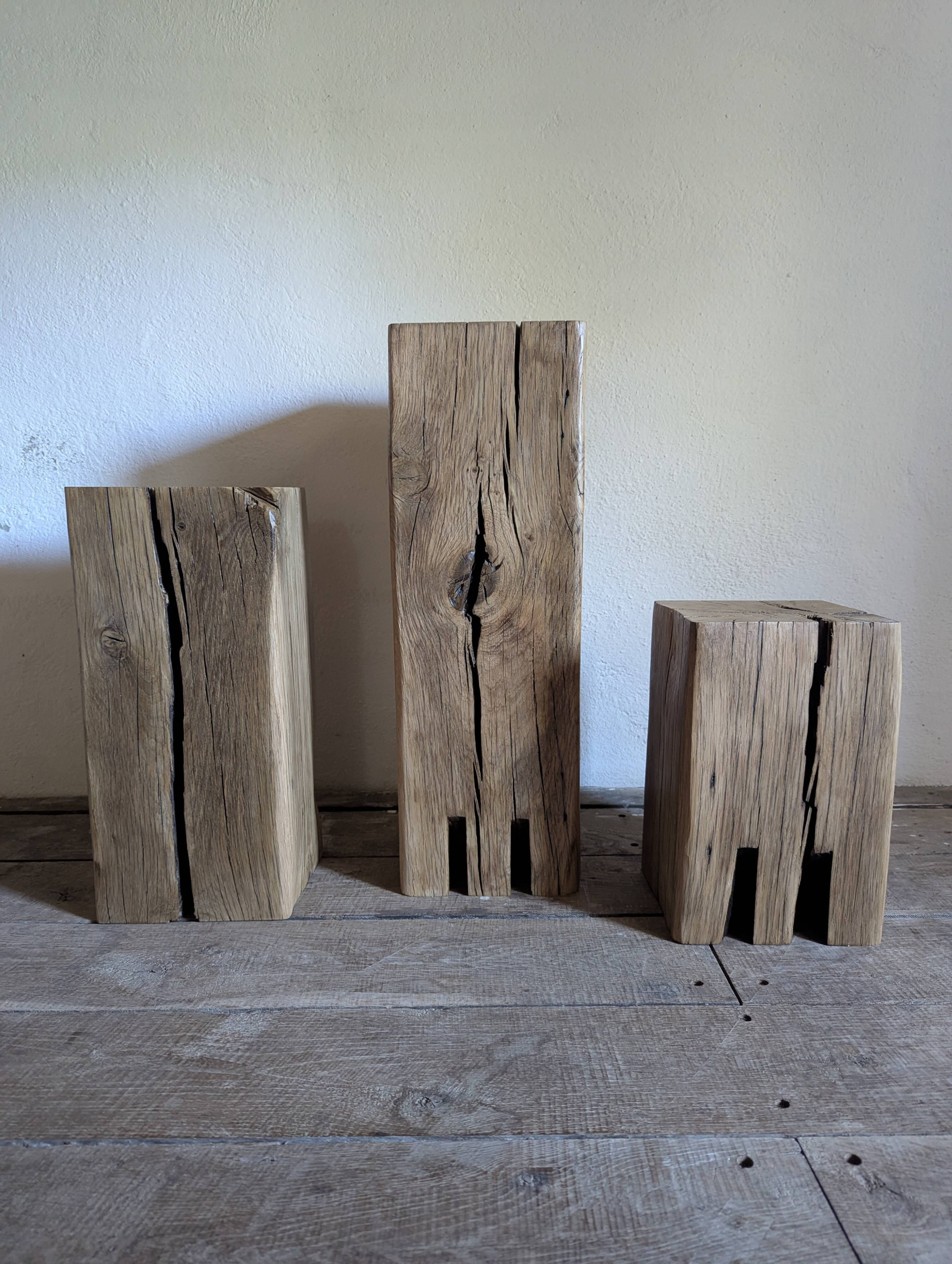 3 monoliths, ancient oak columns