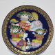 Alladyn plate no. VI, cobalt gold porcelain, design by B. Wiinblad, Germany, 1980s