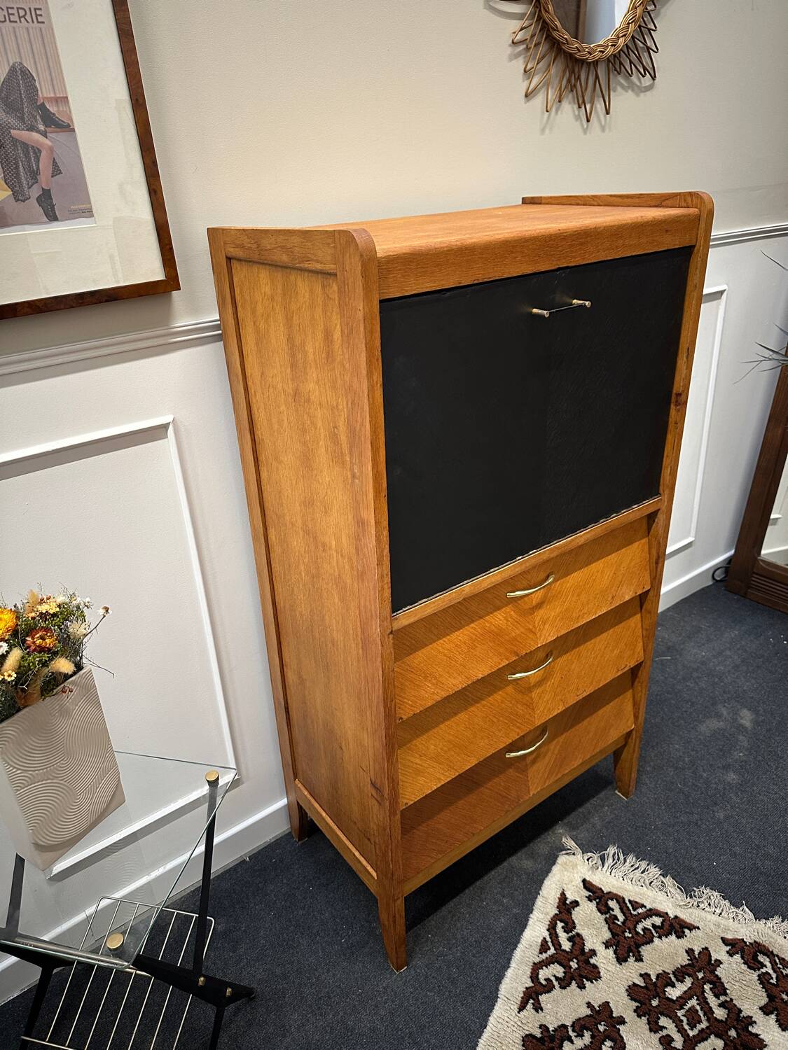Secrétaire vintage scandinave