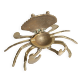 Cendrier crabe en laiton massif 1960