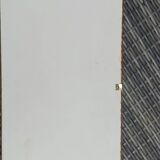 Patère formica marron 60' 4 doubles crochets + miroir vintage