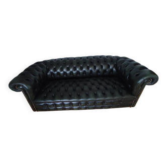 Canapé Chesterfield vert foncé