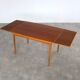 Table à manger extensible en chêne, années 60