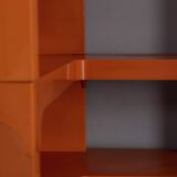Vintage 1970s plastic corner bookcase designed by Olaf Von Bohr for Kartell