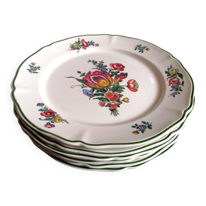 6 assiettes plates villeroy