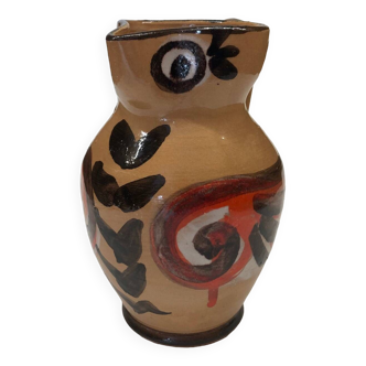 Ceramic owl pitcher by Giovanni de Simone