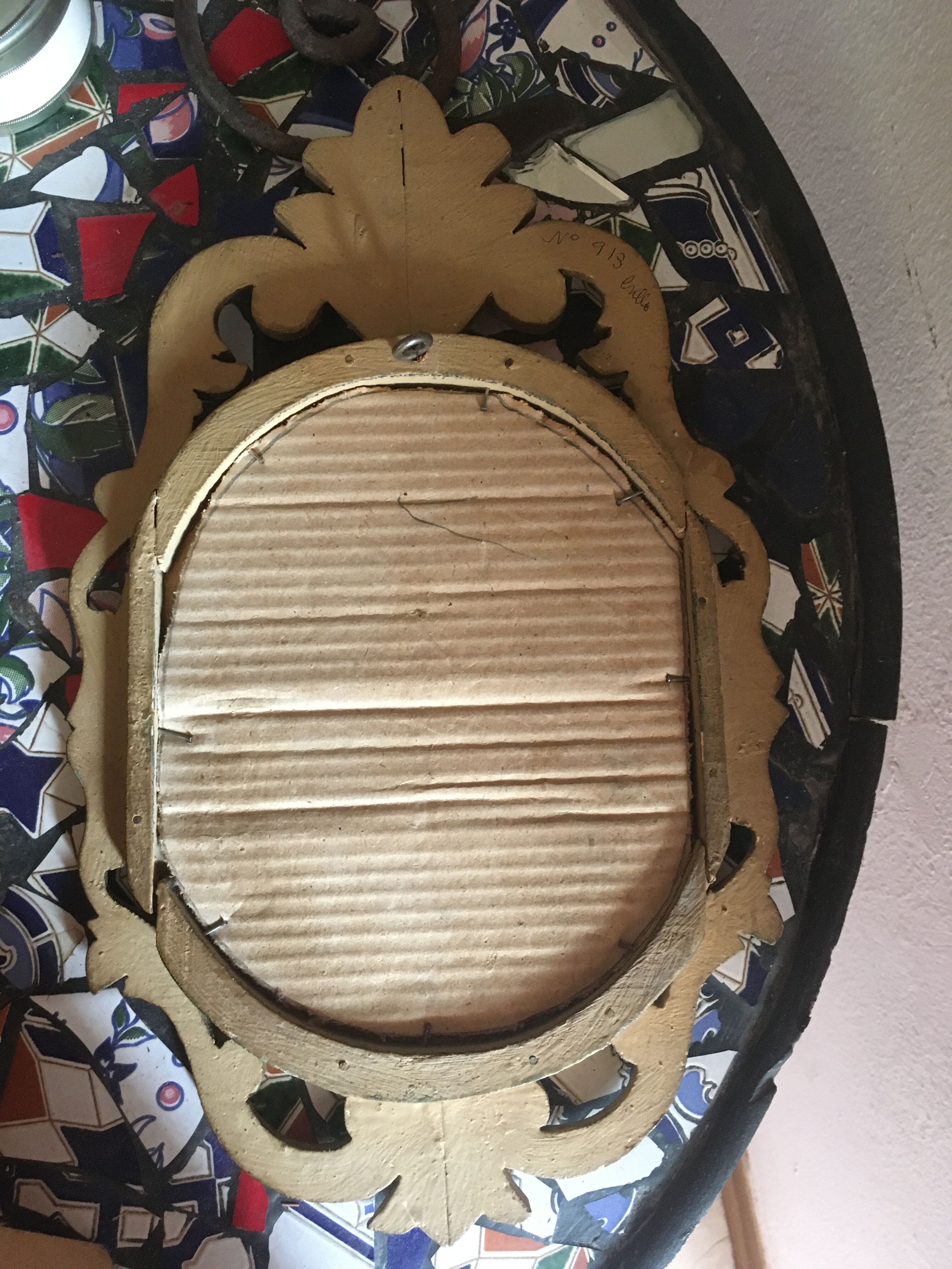 Baroque mirror gilded wood.