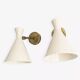 Pair of Italian design wall lights from the 1950s.