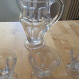 lot decanter and lot of crystal glasses from Lorraine
