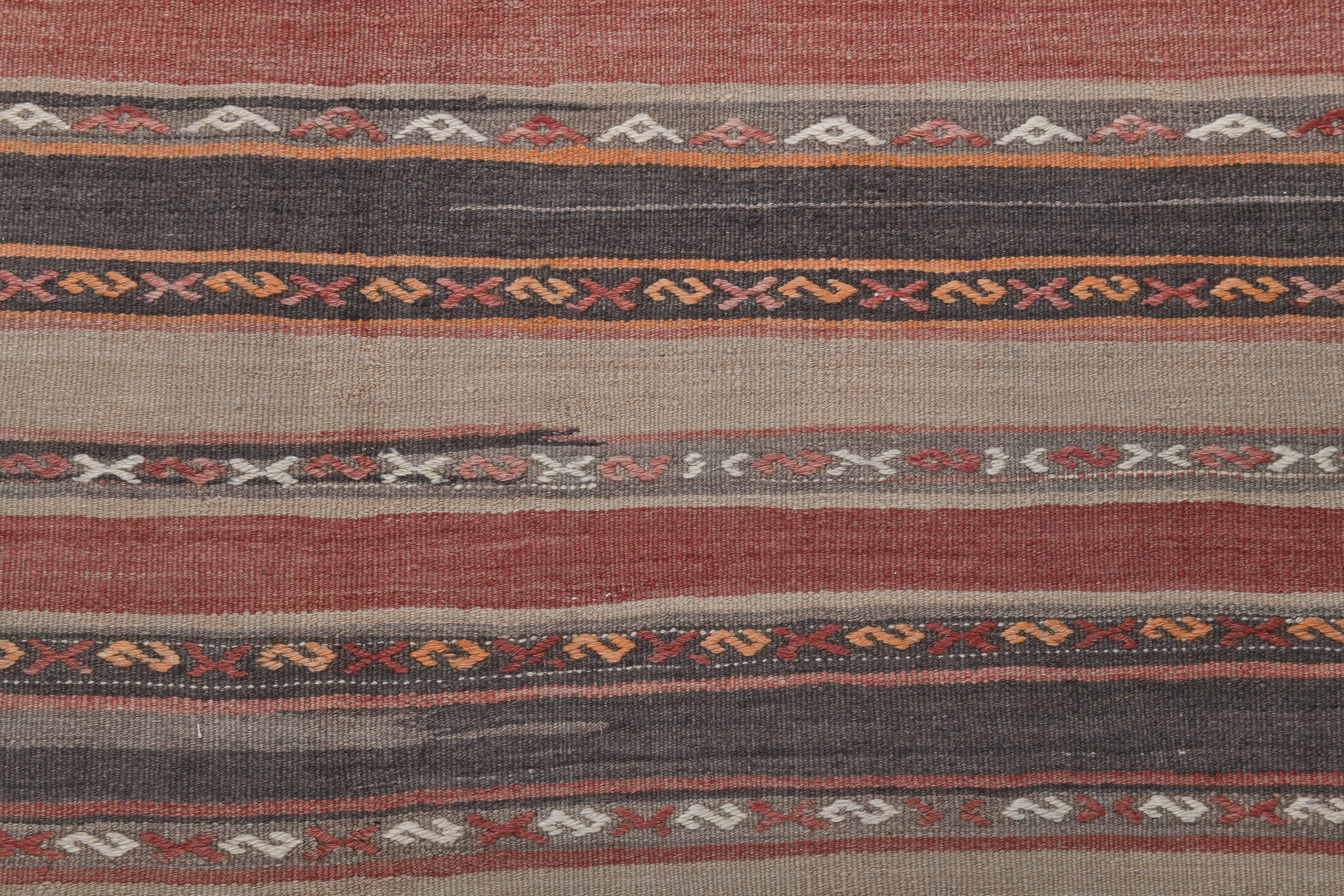 Red & Brown Vintage Kilim Rug 152x233Cm SK 241325