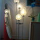 Lampadaire vintage 5 globes Mazzega en cascade