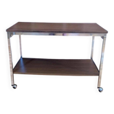 Table d'appoint sur roulettes, années 1960