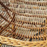 Pair of wicker armchairs