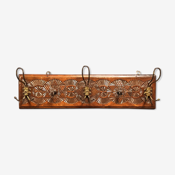 Porte manteau art folk hollandais des années 1900