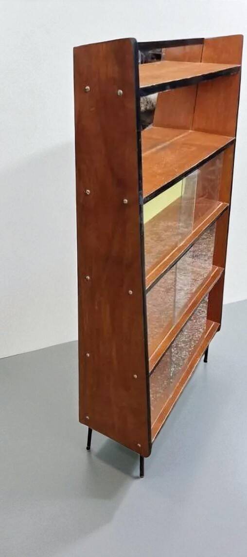 Vintage oak bookcase by Pierre Guariche for Royal Board
