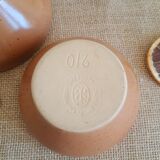 Set of two bowls sandstone pots Digoin France