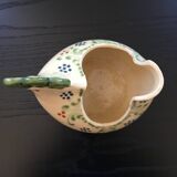 Cache pot poule décor floral