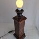 Angel L. Pazmino leather totem lamp 1960s Style Furniture