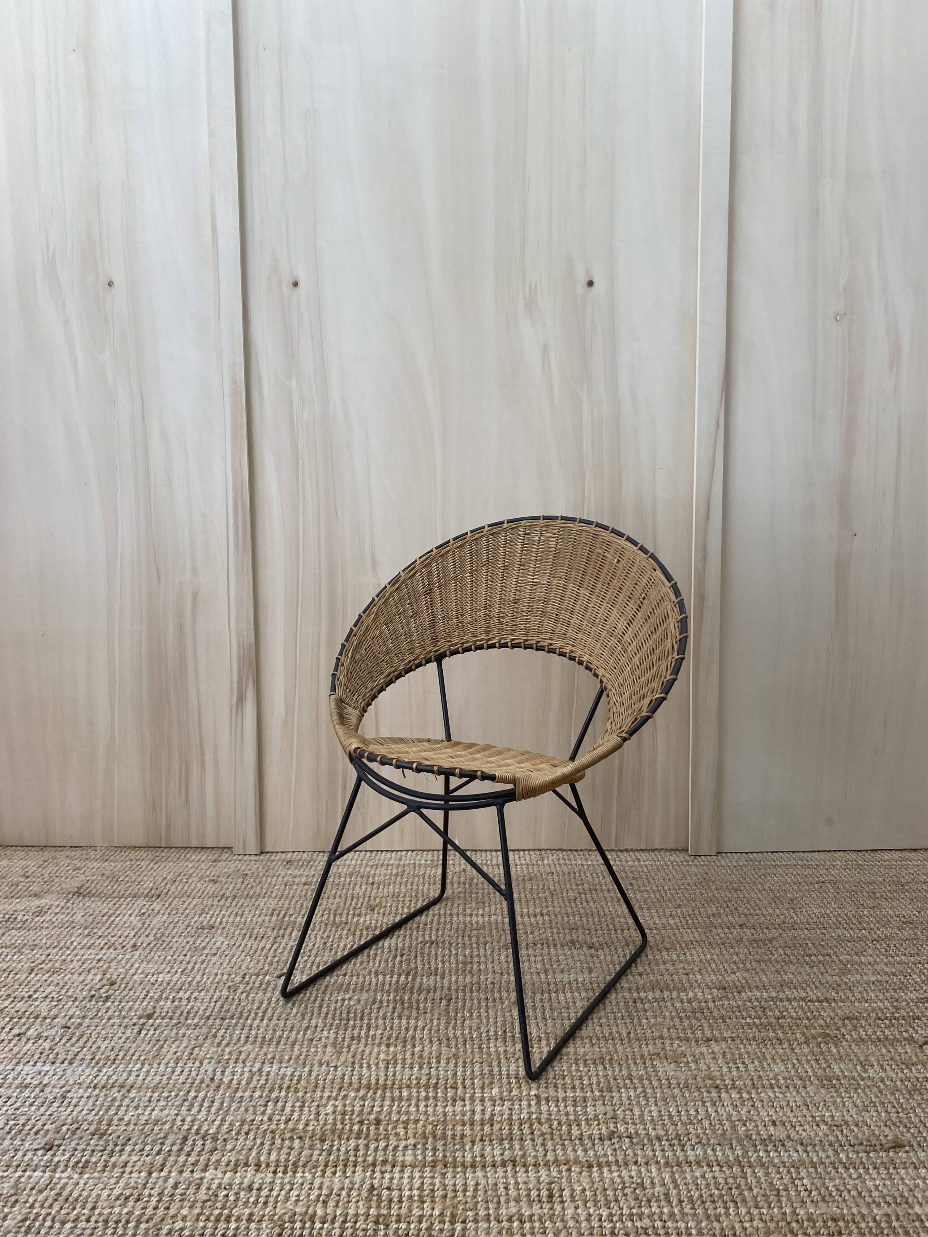 Fauteuil en Rotin de Guy Raoul
