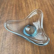 Danish glass bowl from the mid-century by Per Lütken for Holmegaard, 1960s.