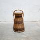 Vintage wicker and rattan basket