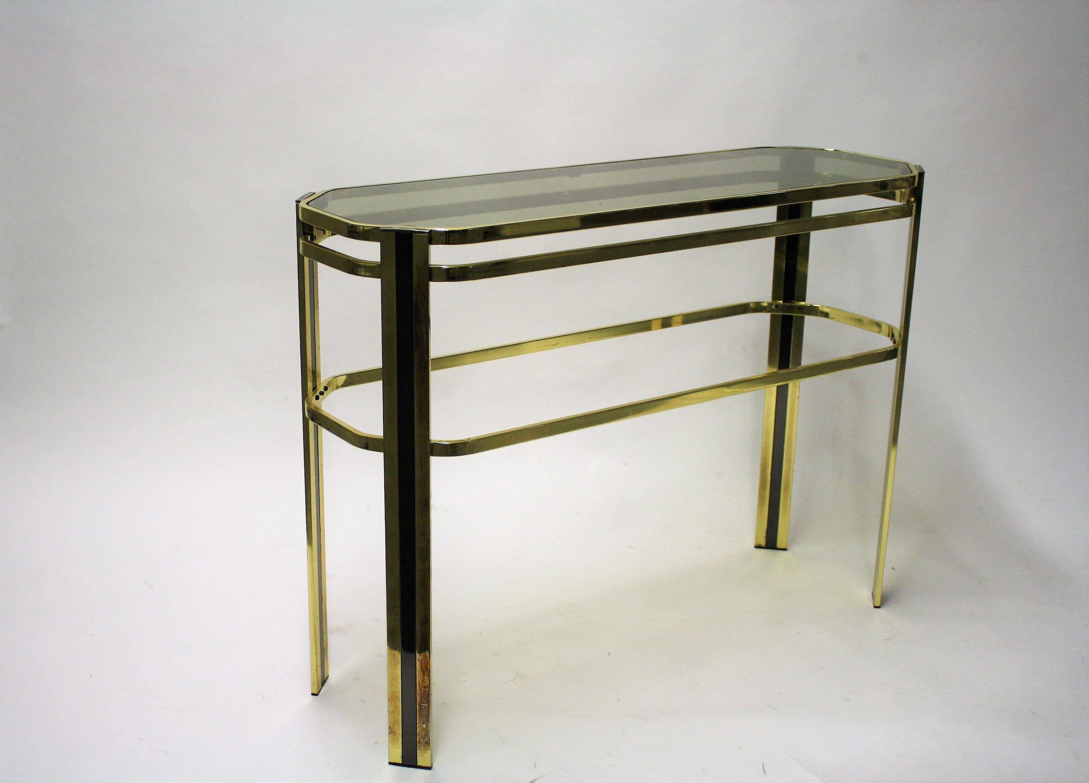 Brass console table, 1970s