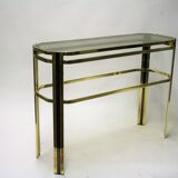 Brass console table, 1970s