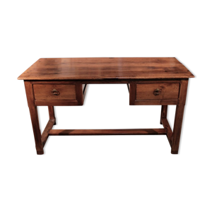 Table-bureau en châtaignier