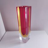 Sommerso vase by Seguso, Italy 70's, Flavien Poli (25.5 cm)