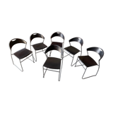 6 Baleri chairs, model Juliette - 1987 - Italy