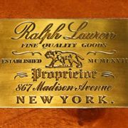 Ralph Lauren extra large open library in hardwood