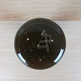 Vase en céramique gris foncé