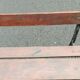 Old garden bench cast iron legs