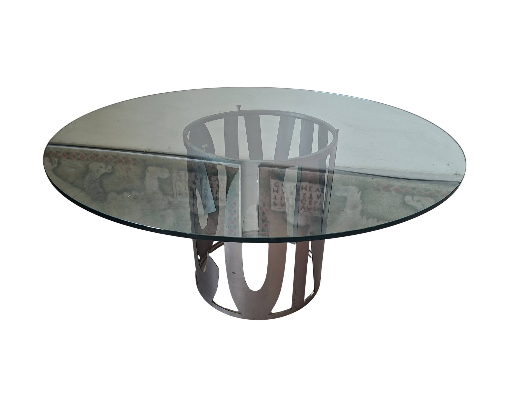 Tableau de Design des Années 80 : Force Industrielle et Transparence