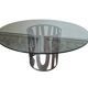 Tavolo di Design Anni '80: Forza Industriale e Trasparenza