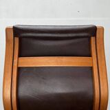 Vintage Swedish armchair model Lamello in beech by Yngve Ekström for Swedese, 1970s.