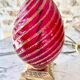 Murano glass table lamp in Ruby color, Rigadin, Italy 1950