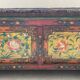 Tibetan wooden chest with polychrome decoration XIXEme
