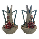 Pair of Art Nouveau vases